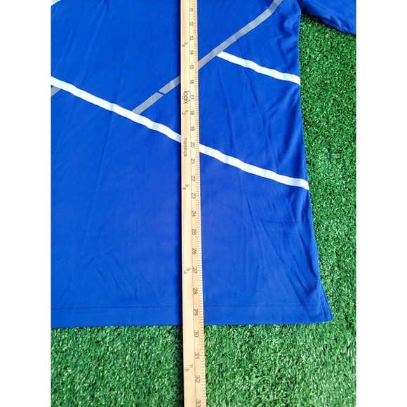 ANTIGUA Large Golf Shirt Desert Dry Extra Light Polyester Blue Knit NEW NWT - Picture 8 of 8